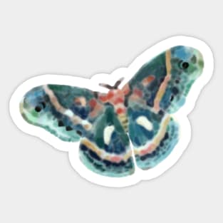 Tropical moth Sticker